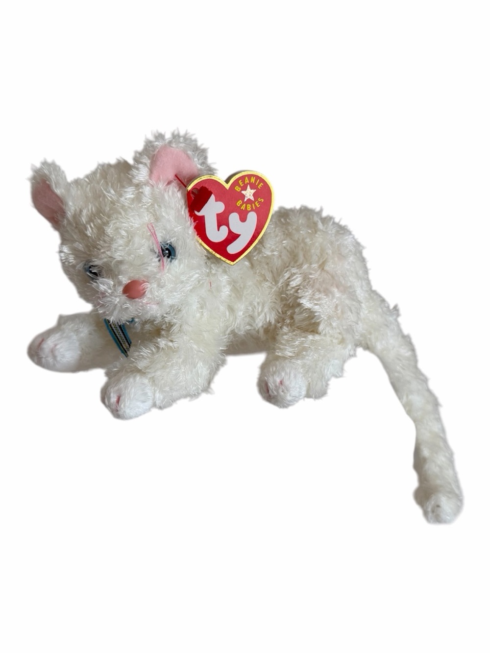 Vintage NWT Beanie Baby Ty Starlett 
 Cat 2001 Retired White Stuffed Animal